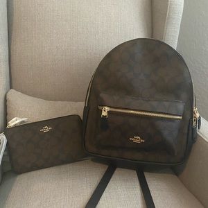 Coach Backpack Medium Charlie + Wallet